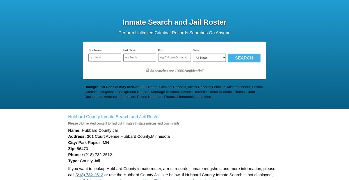 Preview of prisoninmatesearch.org