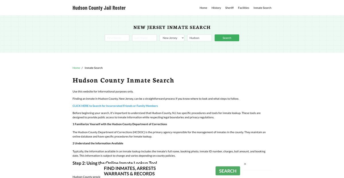Preview of hudsoncountyjail.org