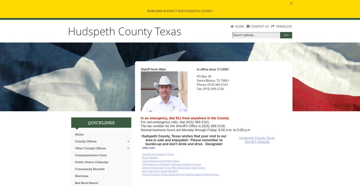 Preview of co.hudspeth.tx.us