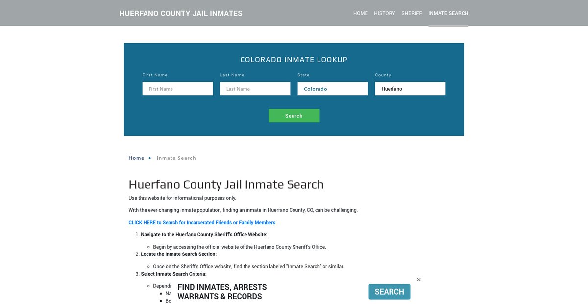 Preview of huerfanojailroster.org