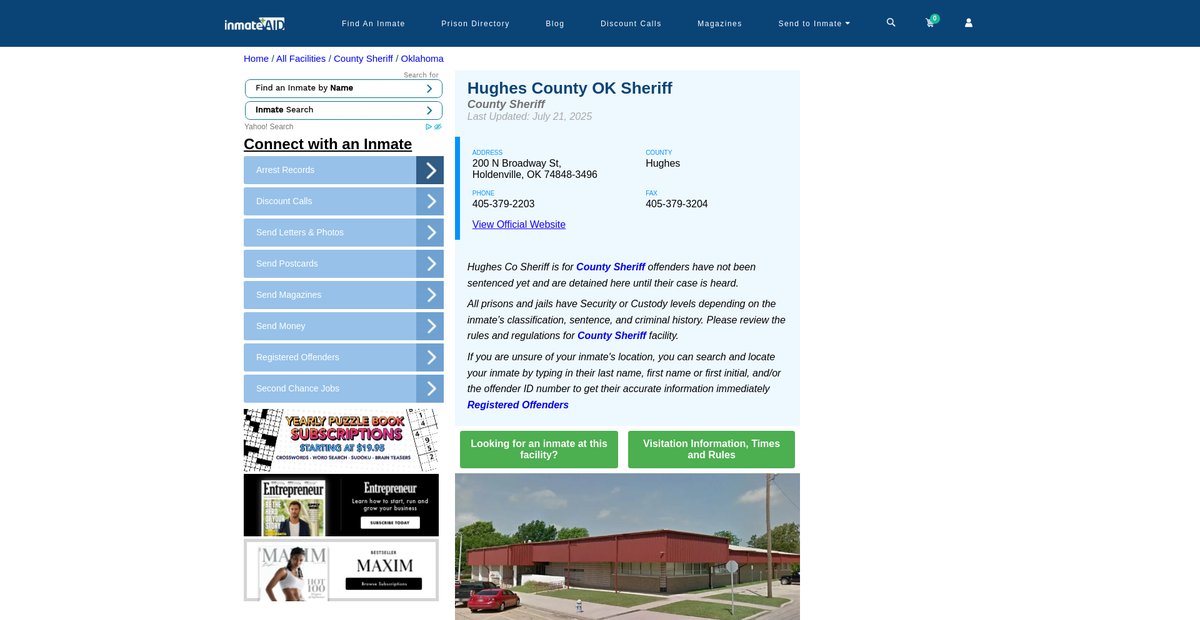 Preview of inmateaid.com