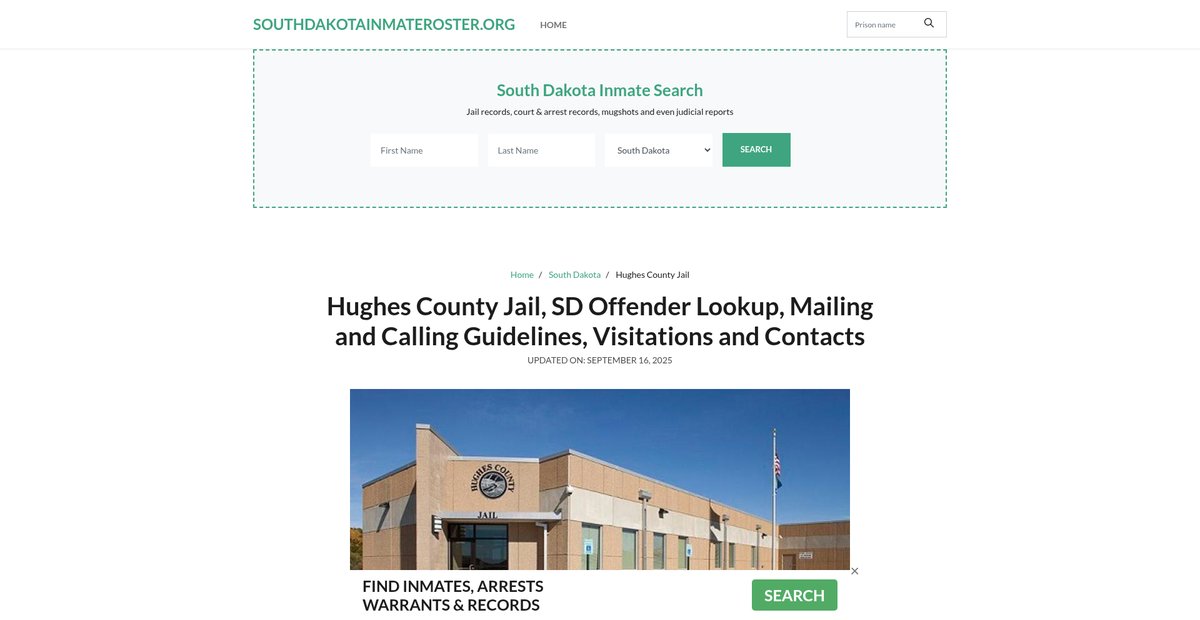 Preview of southdakotainmateroster.org