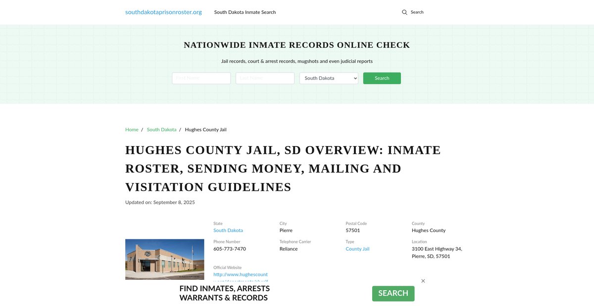 Preview of southdakotaprisonroster.org