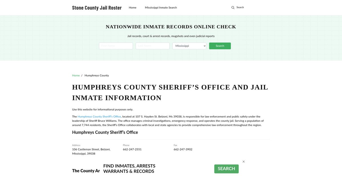 Preview of stonecountygov.com