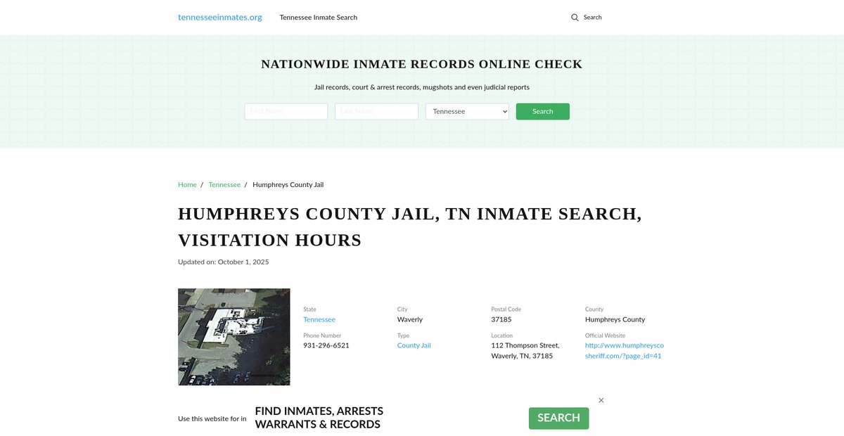 Preview of tennesseeinmates.org