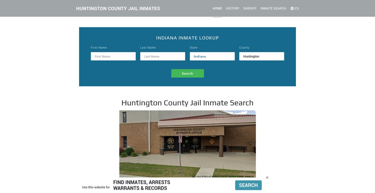 Preview of huntingtonjailroster.org