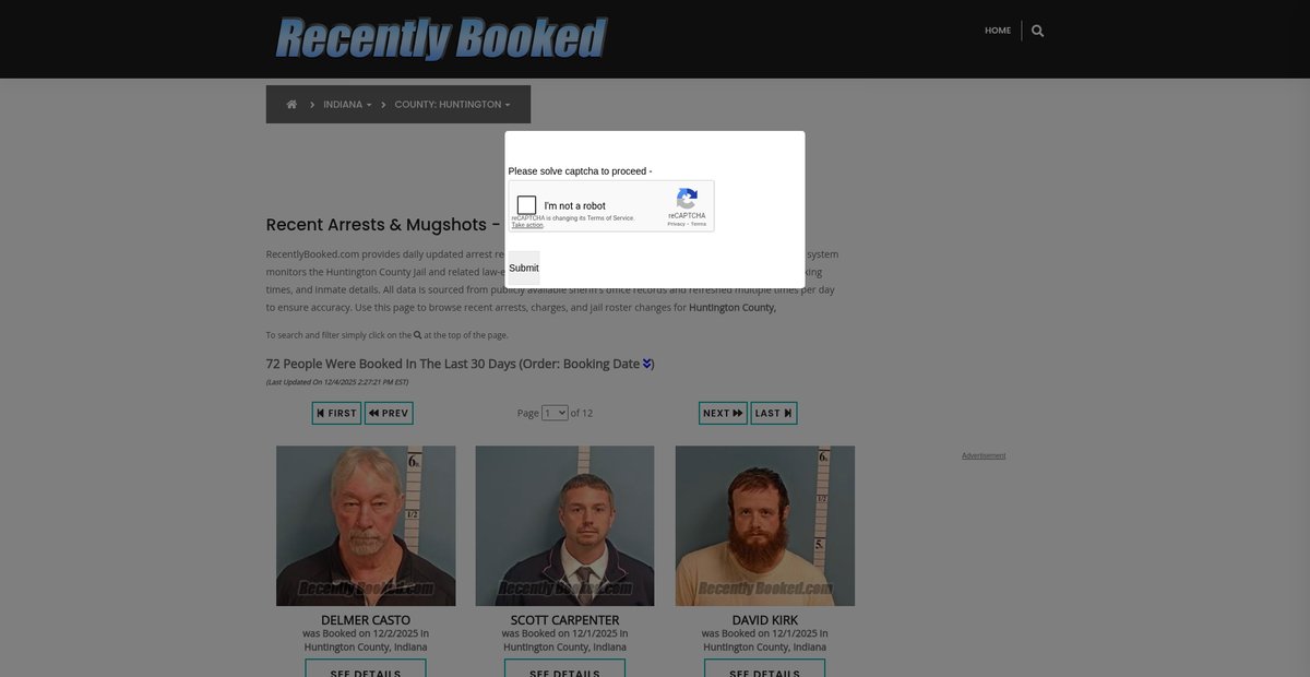Preview of recentlybooked.com