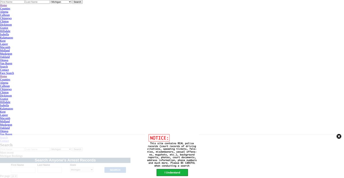 Preview of michigan.arrests.org