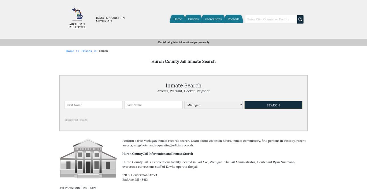 Preview of michiganjailroster.com