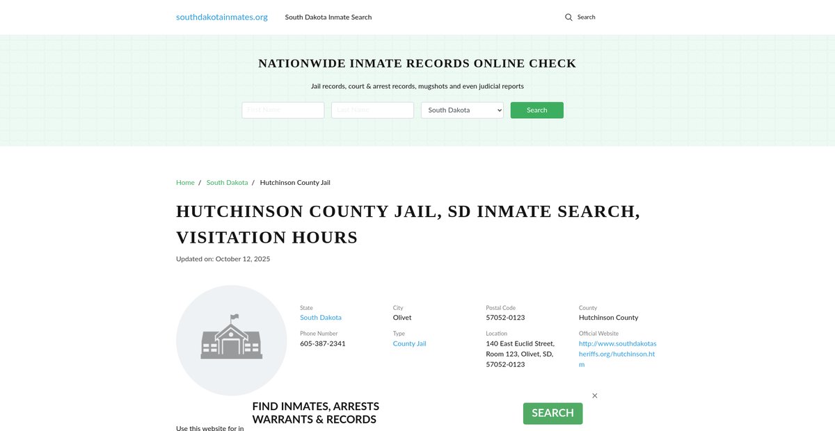 Preview of southdakotainmates.org