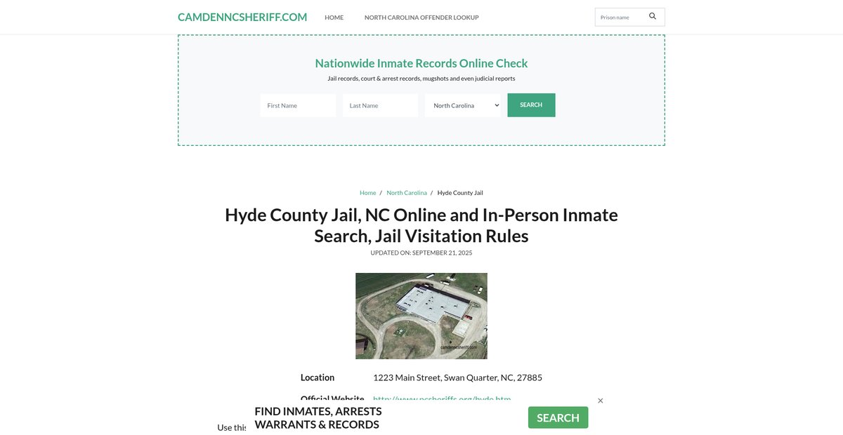 Preview of camdenncsheriff.com