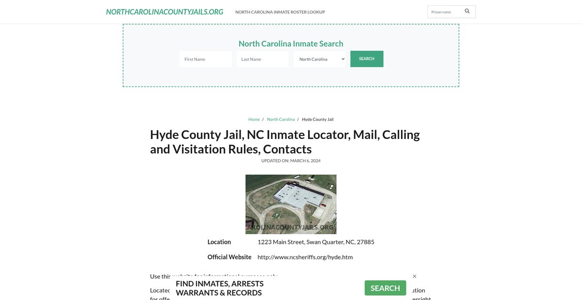 Preview of northcarolinacountyjails.org