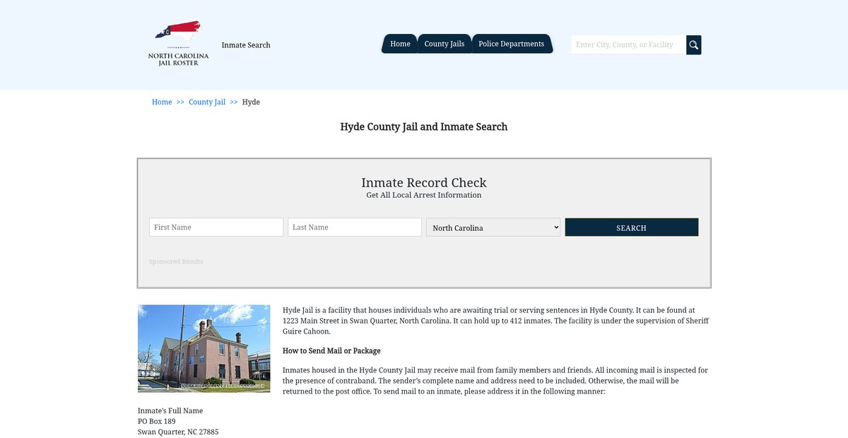 Preview of northcarolinajailroster.com