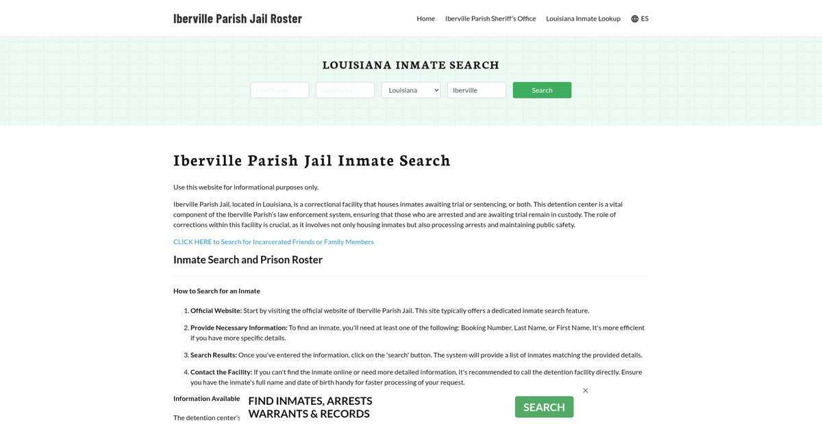 Preview of ibervilleparishjail.org