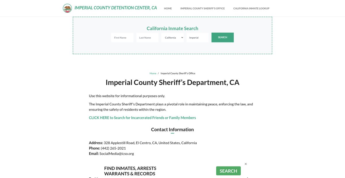 Preview of imperialcountydetentionca.org
