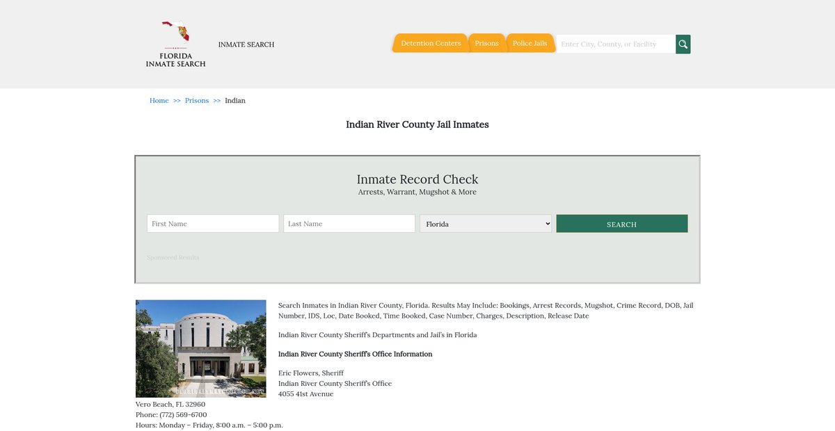 Preview of floridainmatesearch.net