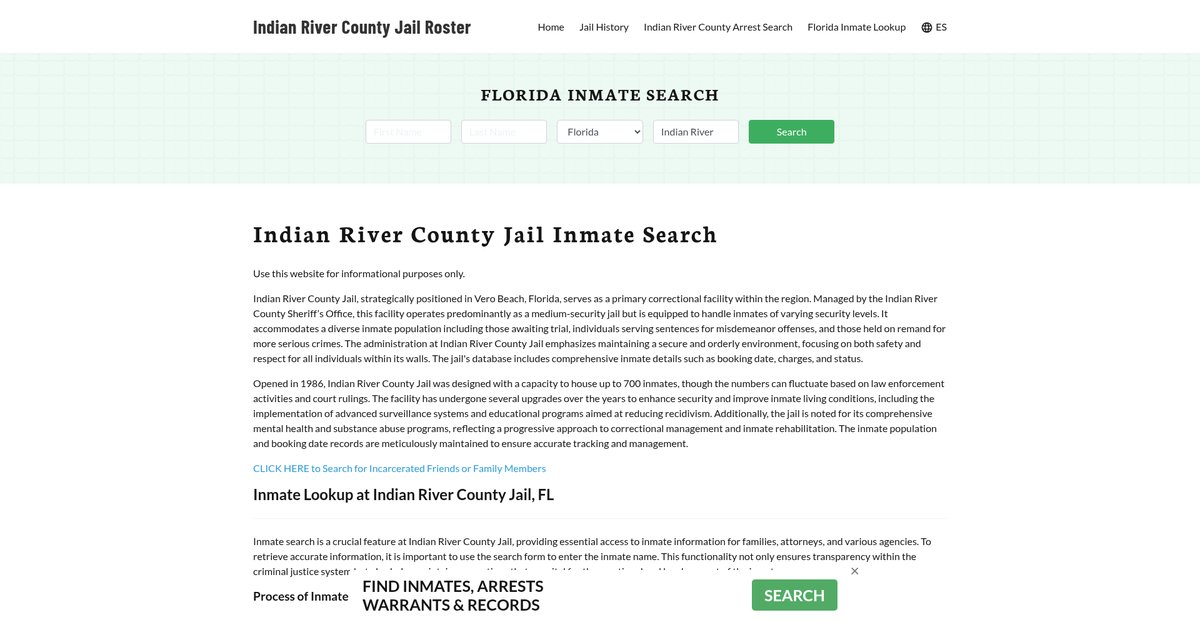 Preview of indianrivercountyjail.org