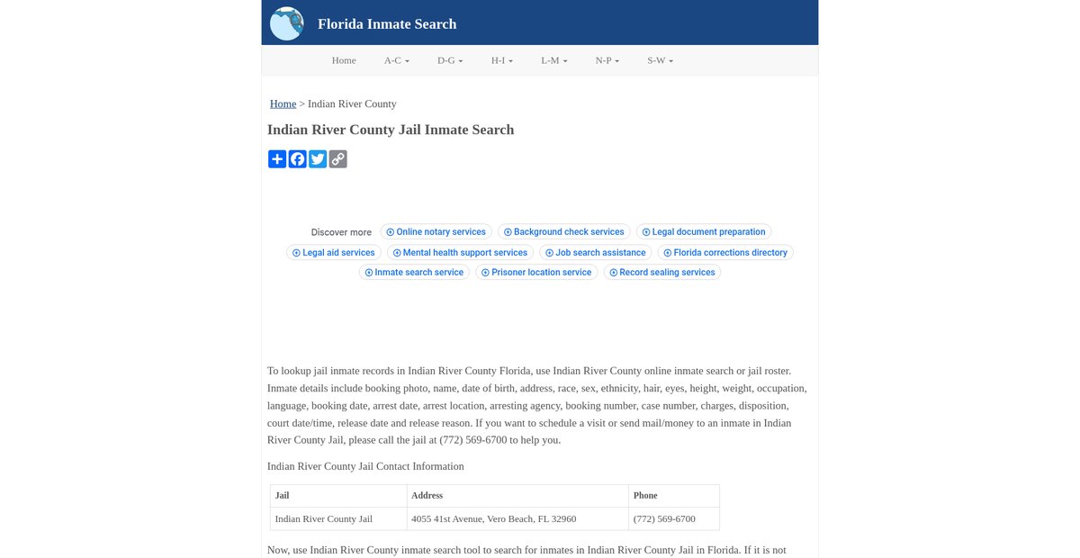 Preview of inmatesearchfl.org