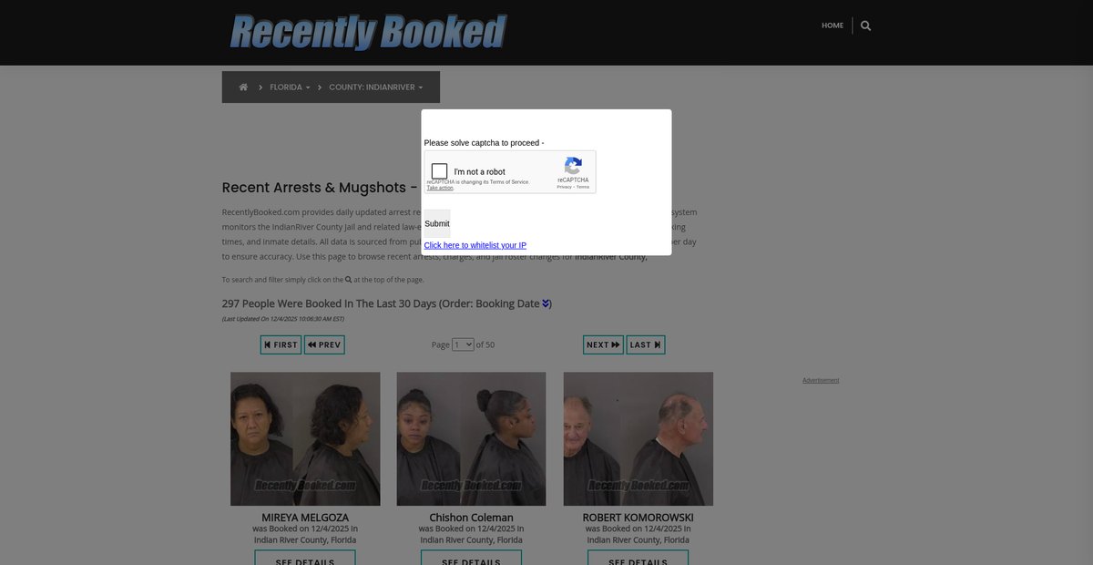 Preview of recentlybooked.com