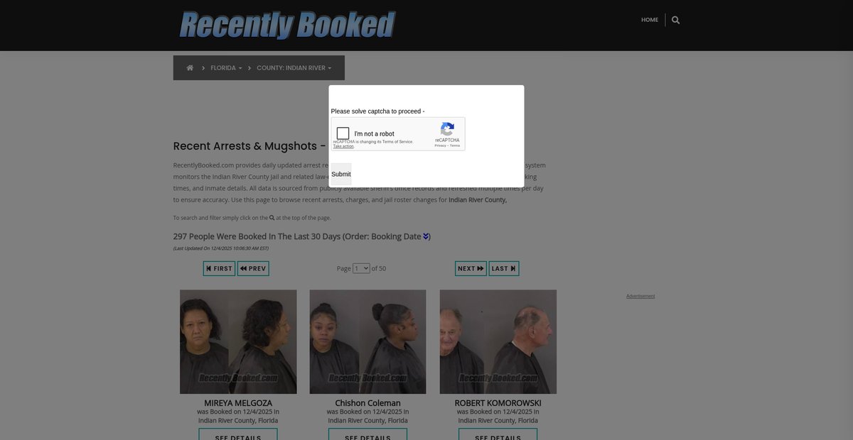 Preview of recentlybooked.com