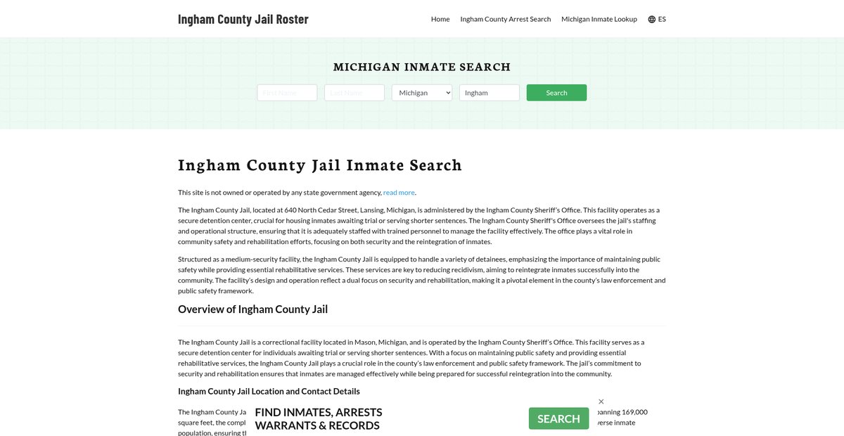 Preview of inghamcountyjail.org