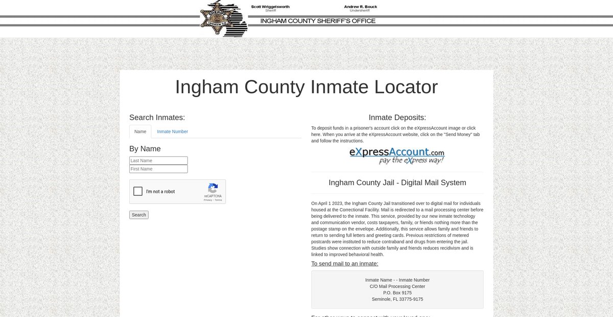 Preview of jail.ingham.org