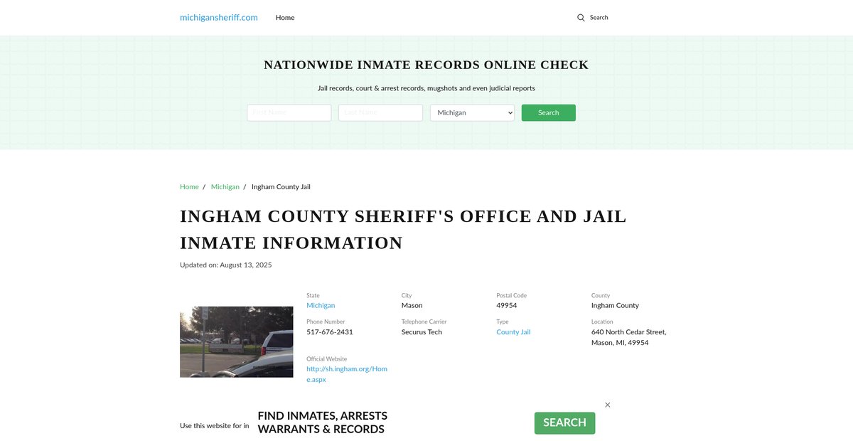 Preview of michigansheriff.com
