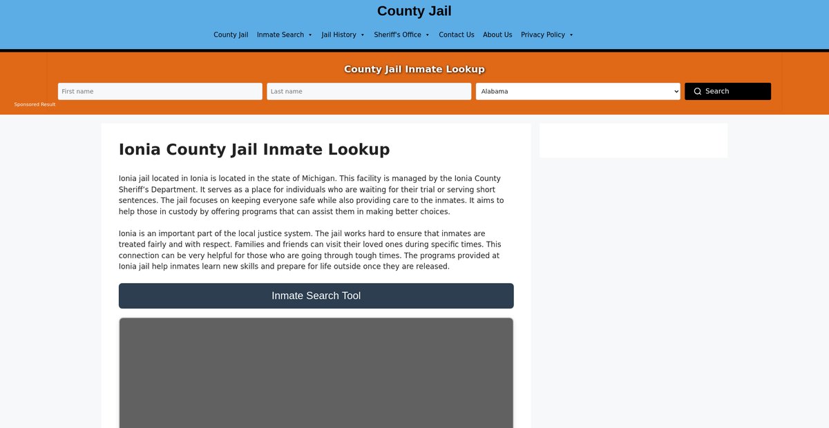 Preview of ionia.countyjail.org