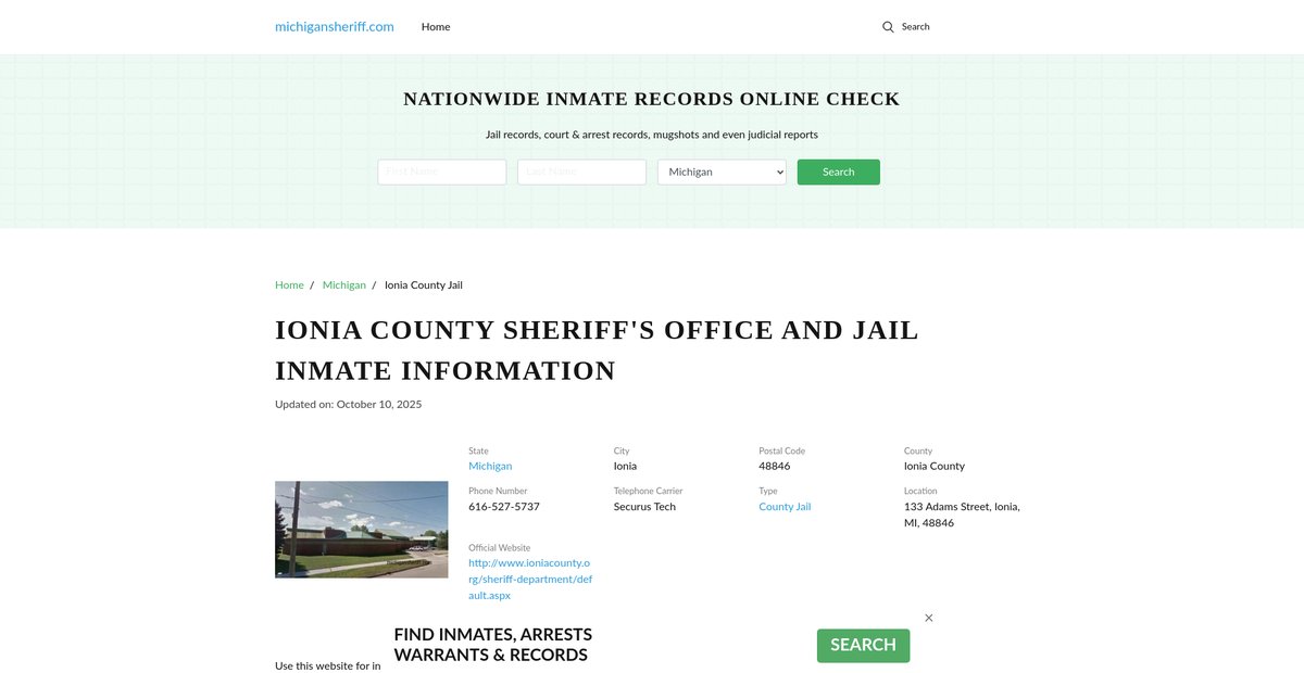 Preview of michigansheriff.com