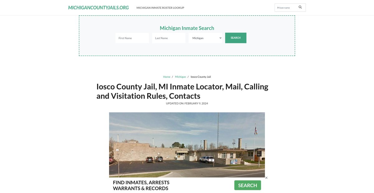 Preview of michigancountyjails.org