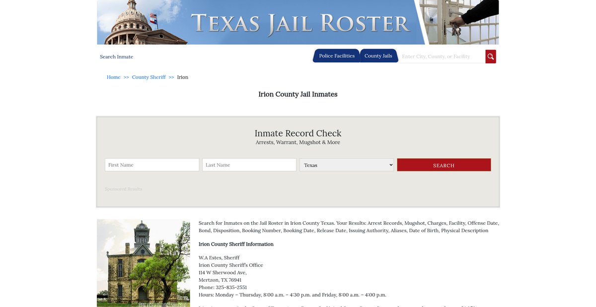 Preview of texasjailroster.com