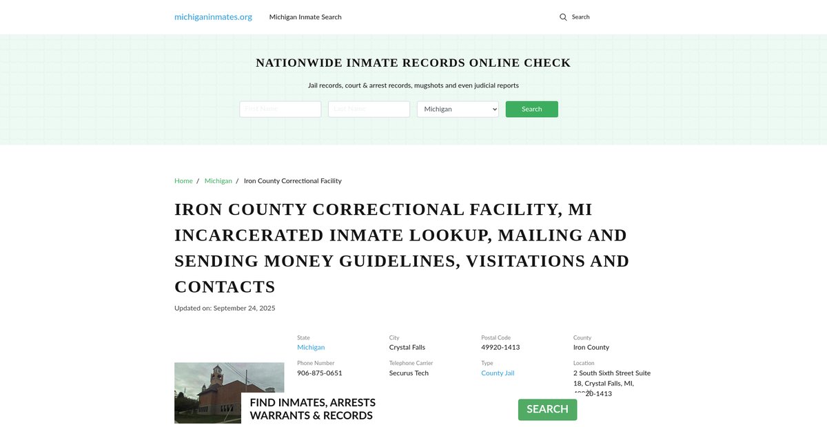 Preview of michiganinmates.org
