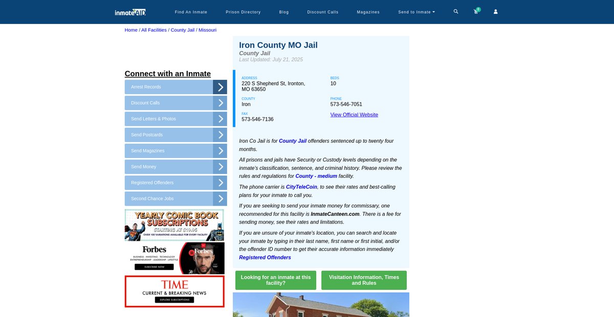 Preview of inmateaid.com