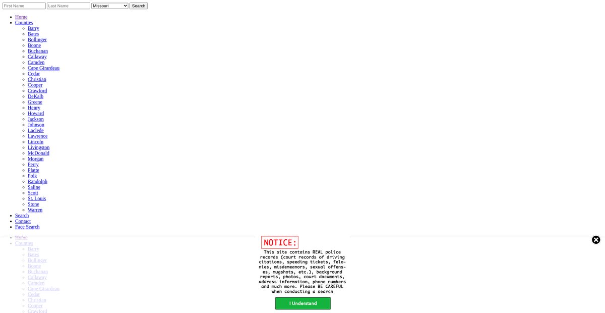 Preview of missouri.arrests.org