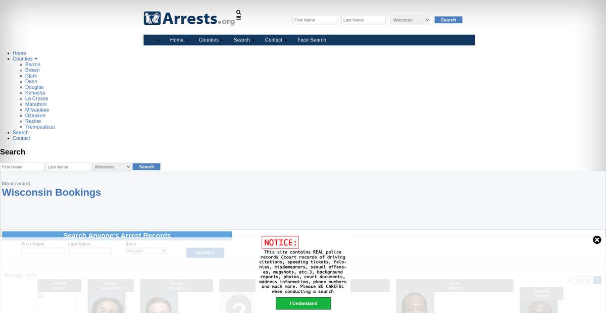 Preview of wisconsin.arrests.org