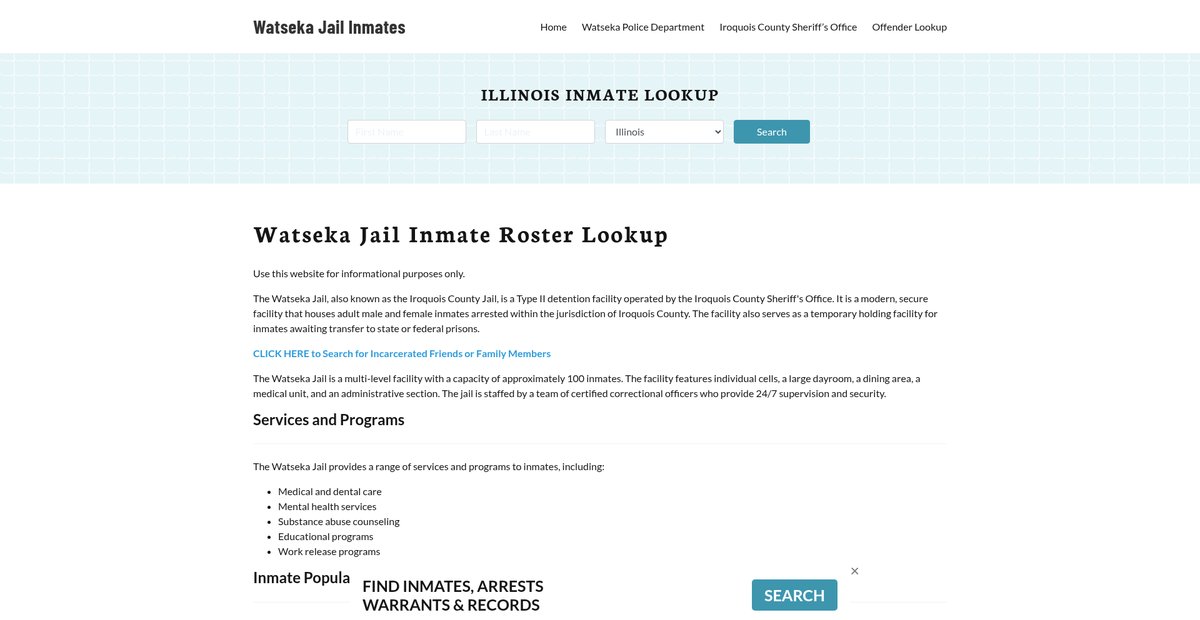 Preview of watsekajail.org