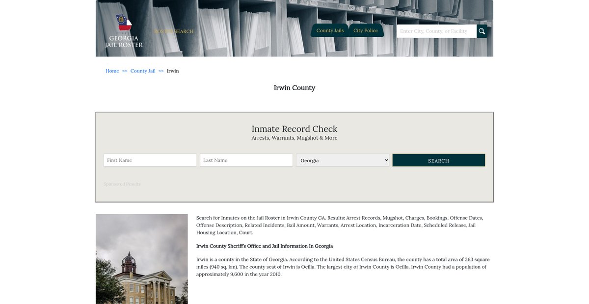 Preview of georgiajailroster.com