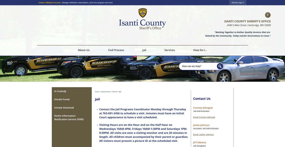 Preview of co.isanti.mn.us