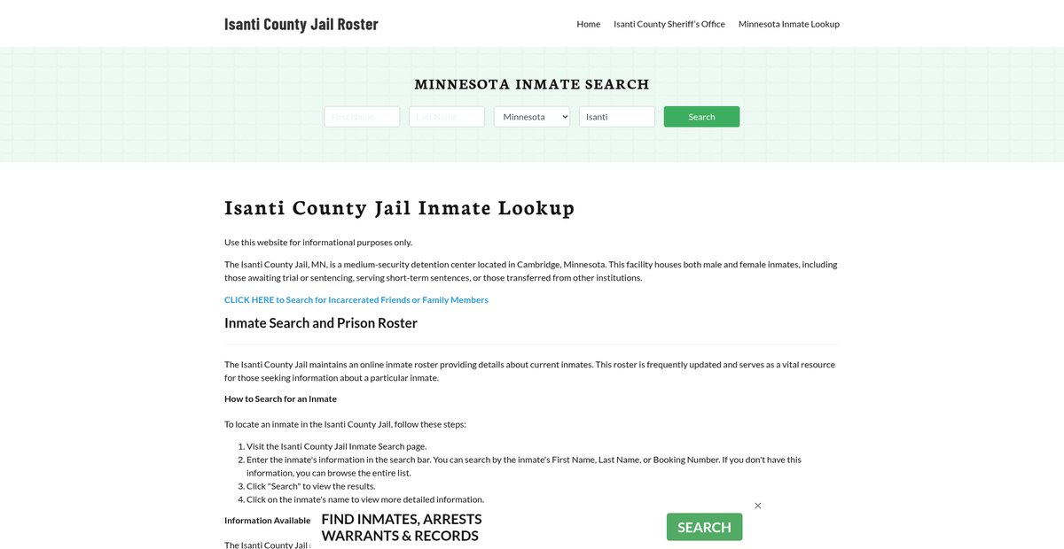 Preview of isanticountyjail.org