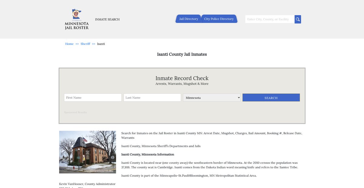 Preview of minnesotajailroster.com