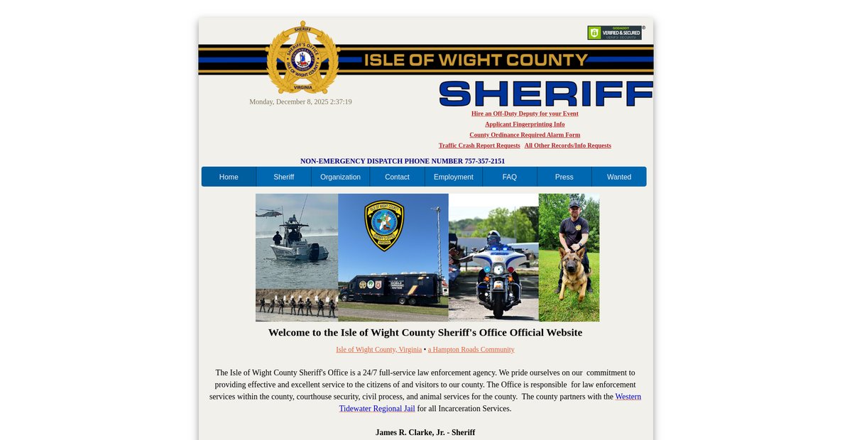 Preview of isleofwightsheriffsoffice.com