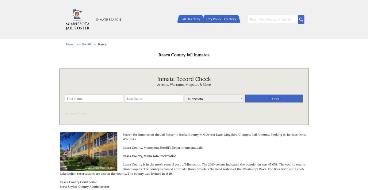 Preview of minnesotajailroster.com