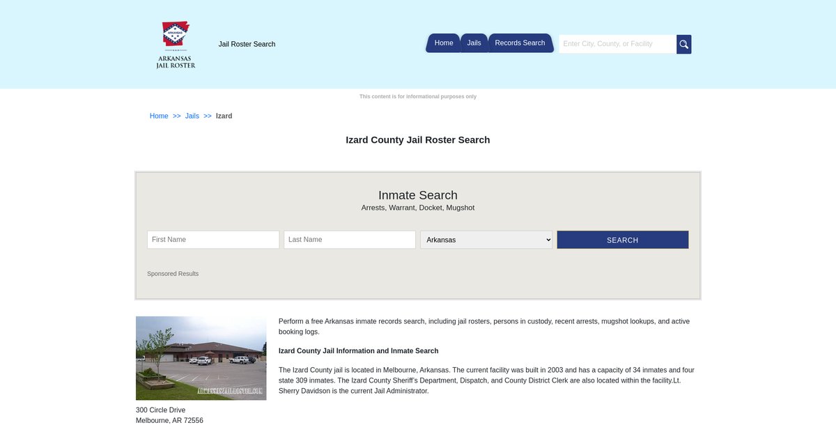 Preview of arkansasjailroster.com