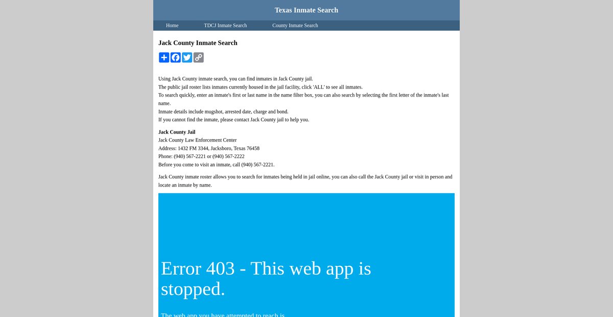 Preview of inmatesearchtexas.org