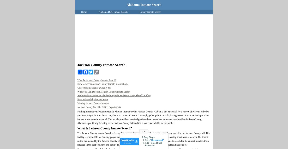Preview of inmatesearchalabama.org