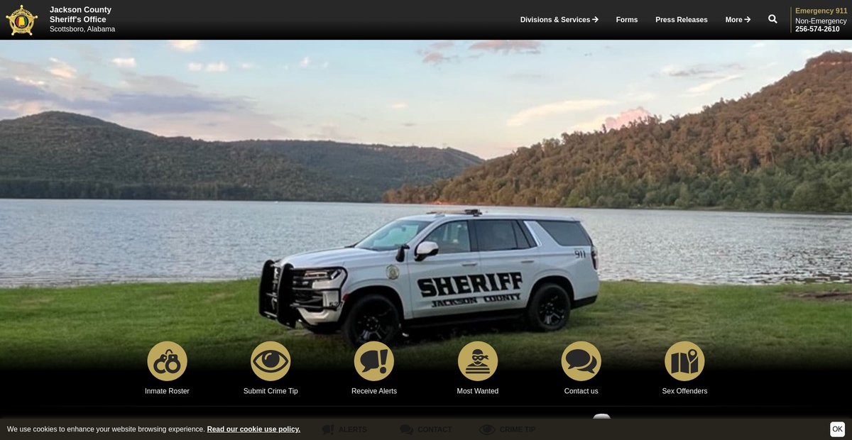 Preview of jacksoncountysheriffal.org