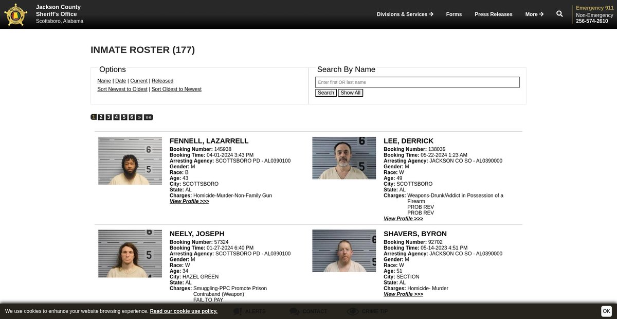 Preview of jacksoncountysheriffal.org