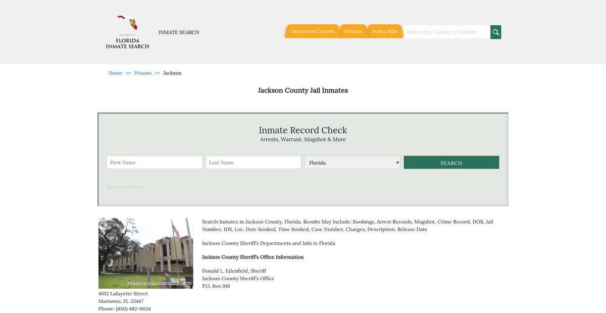 Preview of floridainmatesearch.net