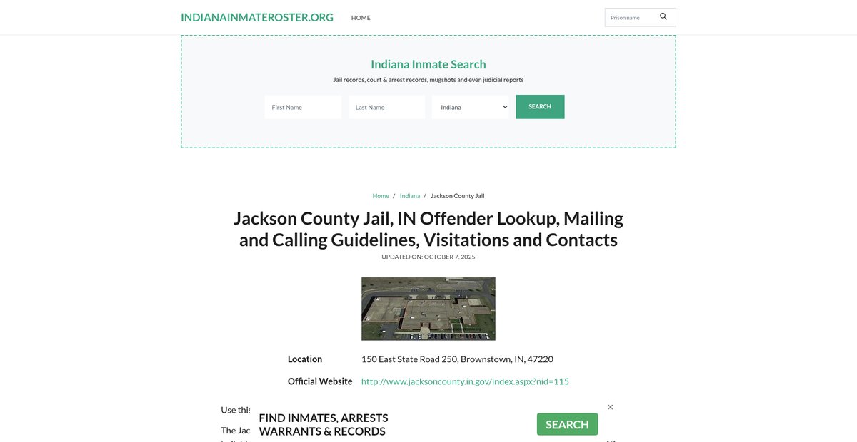 Preview of indianainmateroster.org