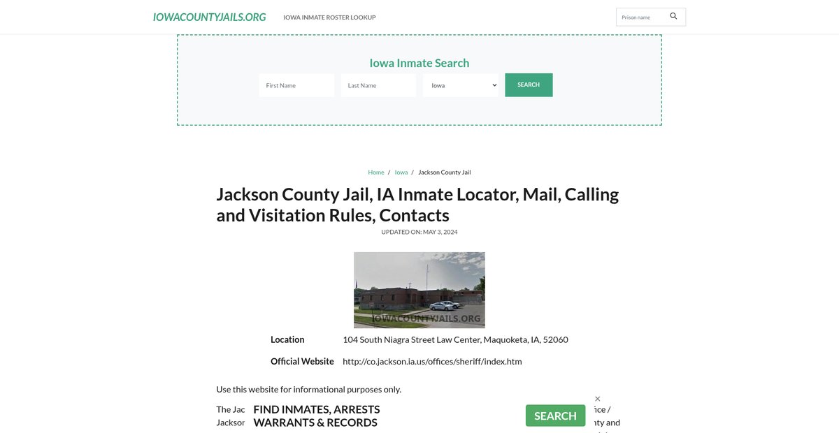 Preview of iowacountyjails.org